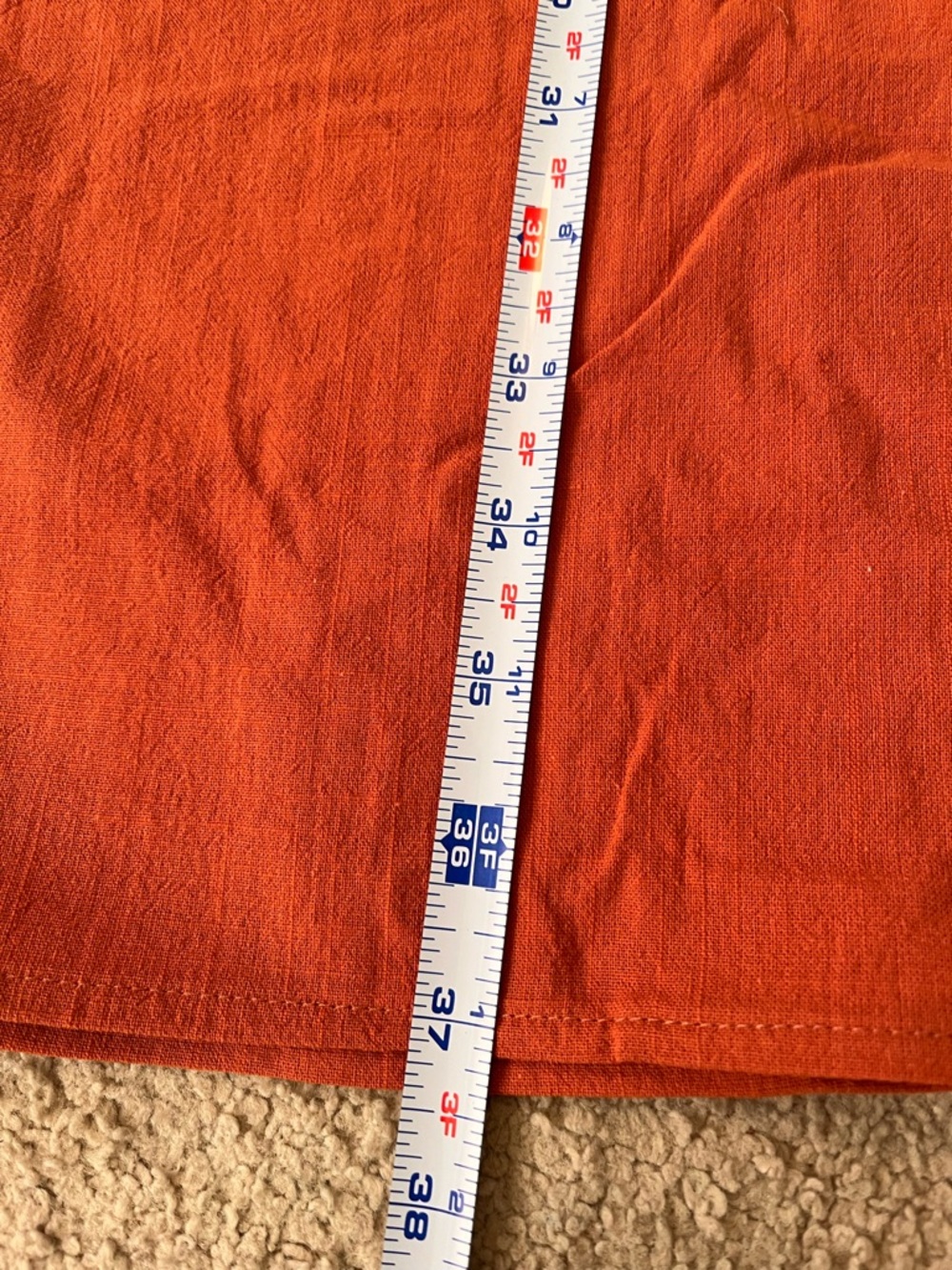 NWT Women’s rust colored button down dress Large - Picture 8 of 10
